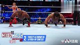 肌肉男比拼俯卧撑 AJ舍命劈叉 WWE混双挑战赛第二季五大爆笑场面