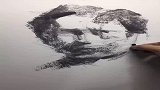 最近这视频要火了，这素描画得真是六六六，好真实啊