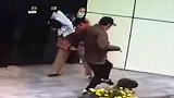 北京女子遛狗不栓绳 大爷怒骂一脚踹飞宠物狗