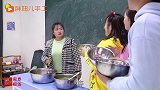 胖妞用粘土做防抖神器，专治抠门老师打饭手抖，再也不怕饿肚子了