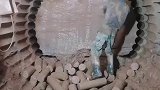 水磨钻打隧道，比放炮安全，比爆破效率更快！