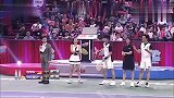 来吧冠军：孙杨谢婷婷配合太默契，这球连李娜都没接到，厉害了