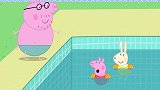 佩奇说猪爸爸太胖了不能跳水，没想到猪爸爸还是个跳水专家