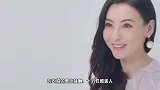 张柏芝夜幕霓虹大片，穿紫色开衫透视衣性感迷人，公主头温暖可爱