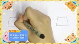 简笔画偷吃果子的小刺猬，一分钟学会！