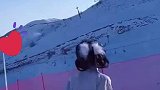 95后女孩穿汉服滑雪，也太好看了