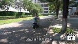 小伙碰瓷耍无赖，不想美女一招就吓得小伙拔腿就跑，太逗了