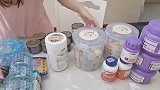 大场面:为早早猫咪买了一桌子的食品,可劲儿吃吧!