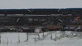 山西万荣因暴雪顶棚坍塌超市航拍画面曝光：临街一侧坍塌严重