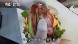 韩国街头爆款小吃：双层芝士汉堡！牛排烤的滋滋冒油看着太爽了