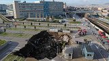 意大利：一医院停车场突然塌陷，出现一2000平方米深坑