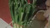 女子自己种大葱，竟直接用花盆接种
