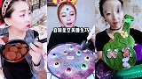 美女直播吃小蛋糕，看着真过瘾，是我向往的生活