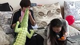 橘子居然消失了，呵呵大鳄鱼好调皮啊