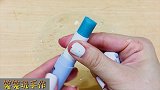 用4个唇膏给无硼砂水晶泥上颜色，简单又好玩，你学会了吗？