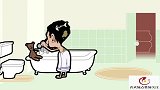憨豆先生憨豆用邻居家的污水洗澡，洗了浑身冒绿光