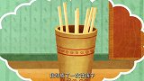 可可小爱：一次性筷子浪费大，爱惜树木不用它!