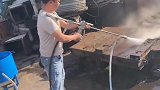 水喷砂除氧化皮除锈，效果非常显著，涨知识了！