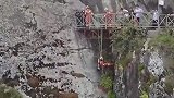 命悬一线！女子坠百米山崖挂在树枝上，消防员奋力营救捡回条命