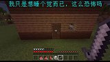 我的世界：如果睡觉会做梦，好害怕啊
