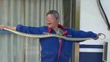 男子偷偷拎10条大王蛇进高铁站 最长的有1.7米