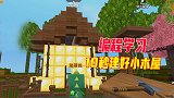 迷你世界：编程闯关学习第二天，建筑高手10秒就搭建好小木屋