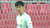 张稀哲获任意球主罚权 耿晓峰精力集中将球抱住