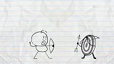 创意铅笔动画：射击靶子欺负铅笔人，太调皮啦