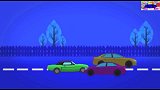 工程车之警车道路巡逻