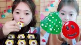 美女直播吃可爱猫咪巧克力，看着真过瘾，是我向往的生活