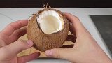 老外将高温熔岩倒进椰子里，会发生什么？结果让人意想不到！
