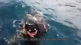 6岁孩子去海底游玩，一条鲨鱼忽然出现，镜头记录全过程
