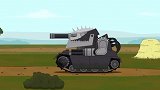 坦克世界动画：聪明的小坦克成功躲过敌人