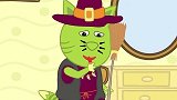 卡通益智动画 魔法猫希望有人送她鲜花
