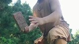 少林武僧演练绝活，不愧是能实战的真功夫，威力果然不凡！
