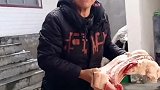 给婆婆送了一块肉高兴坏了