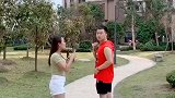 和妹妹的配合