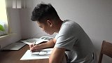 长春小伙创作“名字画”走红一幅画像要写近万遍人名