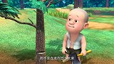 熊出没：小强哥也是这么惨，靠砍树为生，这么小就要干体力活了