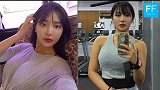 韩国甜美系小姐姐专注健身！性感曲线练出极品身材