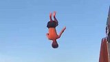 高空弹蹦蹦床，直接起飞了