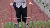 小哥发明的快速播种方法，网友：办法总比困难多