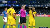 第89分钟巴塞罗那球员比达尔两黄变一红