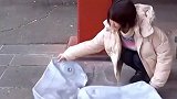 日本发明背在身上的电动车，充满气就能骑着跑黑科技