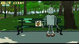 电影《机器人之梦》曝“公园溜冰舞”正片片段