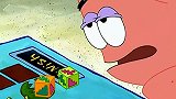 海绵宝宝：海绵宝宝和派大星在玩飞行棋吗？