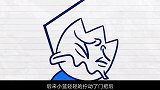 铅笔人实在憋不住了，竟着急进了女厕所，结果下秒却悲剧了！