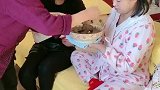 剖腹产第六天，老婆刀口又疼了