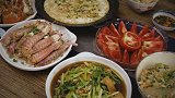 福建一男子独居深山，用美食款待好友，透露着一股田园风味