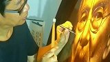 瓷器上的雕刻艺术，十分的罕见了